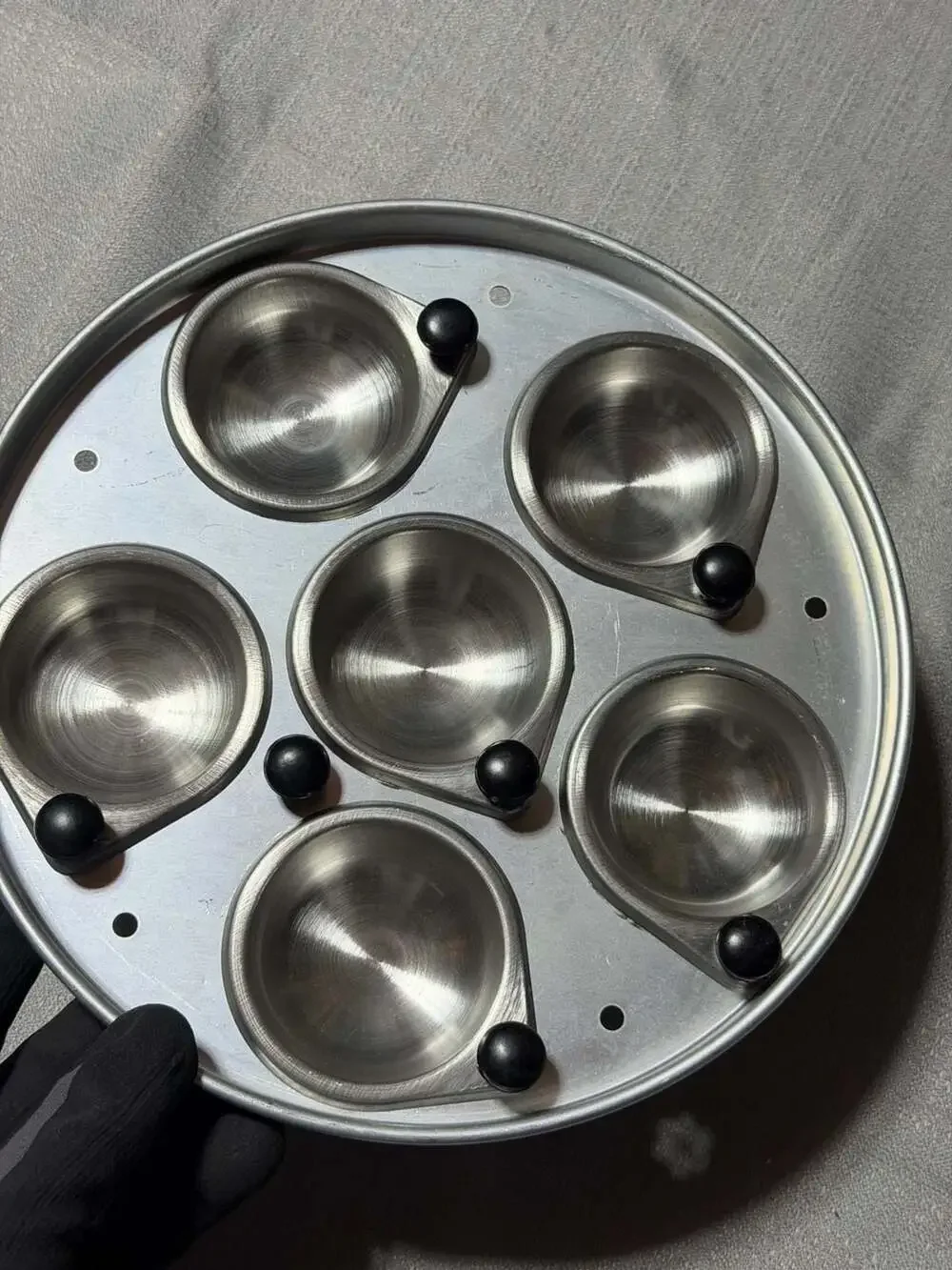 Elite 6-Cup Aluminum Egg Poacher Insert Set